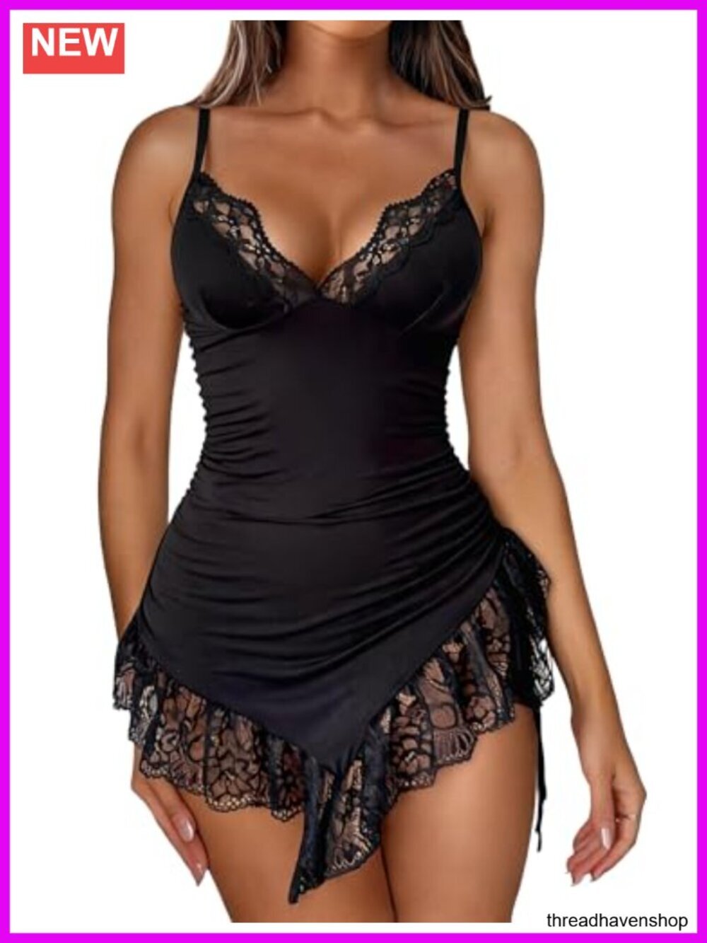 Sleeveless V-Neck Bodycon Mini Dress Ruched Clubwear